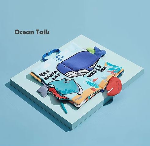 Babycare Animal Tails Cloth Book (Ocean Tails)