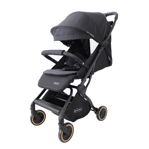 Lucky Baby City Sonic™ Baby Stroller - Black  (1yr local warranty) 