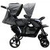 Lucky Baby City Dou™ Plus Twin Stroller - Dark Gray (1yr local warranty) 