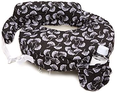 My Brest Friend Original Nursing Pillow - Black Flowing Fans