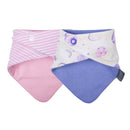 Cheeky Chompers Neckerbib Pink Rainbow Stripes