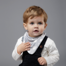 Cheeky Chompers Necker BIB Unisex Grey & Denim