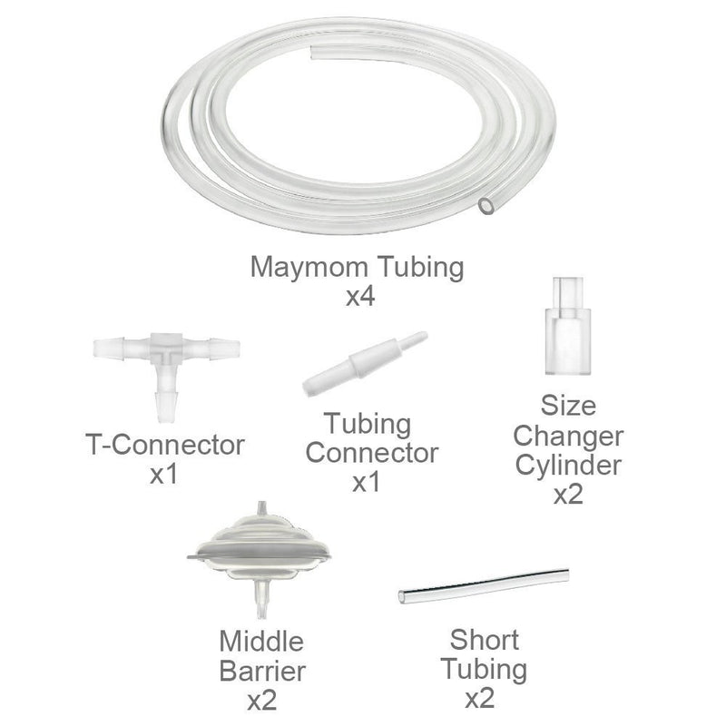 Maymom Tubing Kit for Freemie Cups to Connect to Medela Freestyle Pump