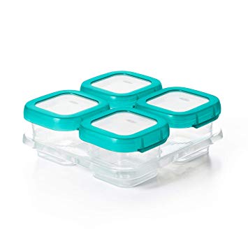 OXO TOT Baby Blocks Freezer Storage Containers Set 4oz/120ml - Teal