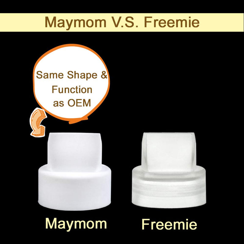 Maymom Valve for Freemie Closed System Cups Replaces Freemie Duckbills or Freemie Valves in Freemie Liberty Mobile, 4pc Cups