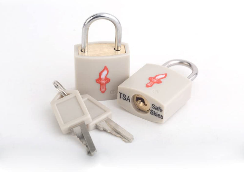 Safe Skies Padlock Double Set - Light Grey