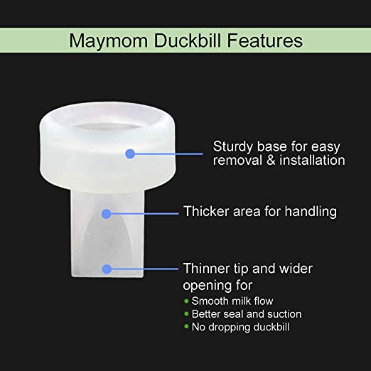 Maymom Breastpump Valve (Duckbills) For Ameda Pumps (4pcs)