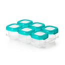 OXO TOT Baby Blocks Freezer Storage Containers Set 2oz/60ml - Teal