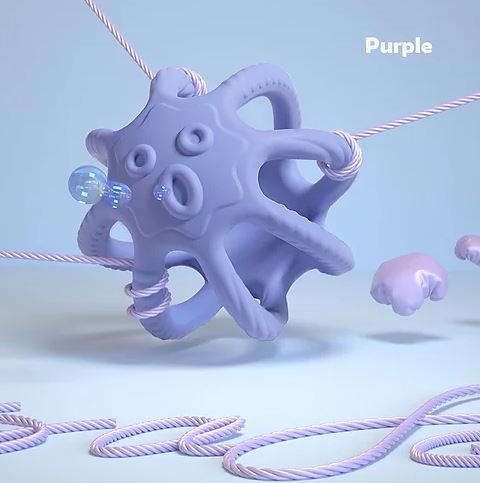 [Bundle Of 2] Babycare Octopus Teether (Purple)