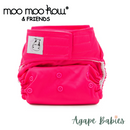Moo Moo Kow Cloth Diaper One Size Aplix - Candy Pink