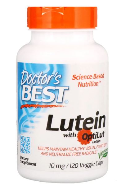 Doctor's Best Lutein with OptiLut 10mg, 120 vcaps