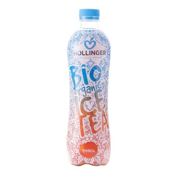 [12-Pack] Hollinger Organic Ice Tea Peach, 500ml [Exp: 11/24]