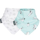Cheeky Chompers Muslin Neckerbib Stars & Zebra