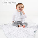 Cheeky Chompers MultiMuslin Silver Stars