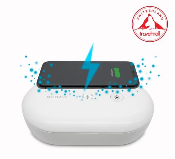 Travelmall Multi-Functional UV Steriliser With Qi Wireless Charger XL