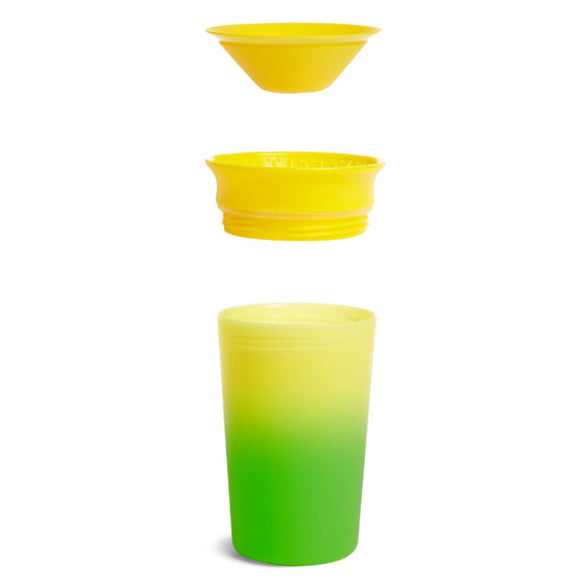 Munchkin Miracle 360 Color Changing Sippy Cup, 9 Ounce, Blue/Yellow, 2 Pack  