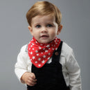 Cheeky Chompers Necker BIB Red Stars & Red Stripes
