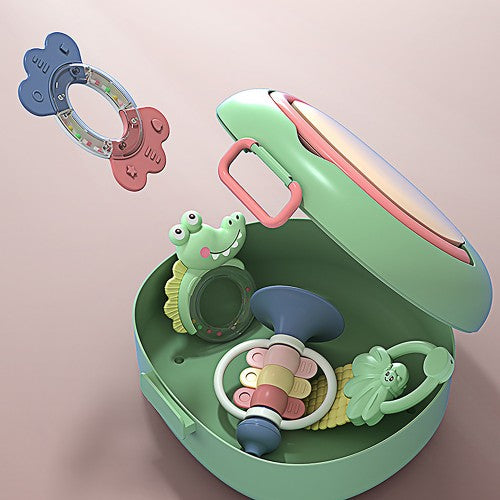 Lucky Baby 6pcs Baby Rattle/Teether Travel Box