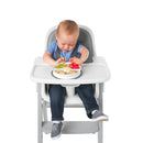 OXO Tot Stick & Stay Suction Divided Plate - Grey