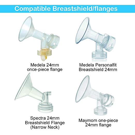 Maymom 19 mm Inserts For Medela Harmony Manual Hand Pump, Freestyle, Swing-Maxi Pumps;Comfort Breast Cushion & Insert;Reduce Medela 24mm Personal Fit Breastshild Down to 19mm