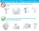Maymom 2nd Generation Pump Valves for Spectra S1, S2 and 9 Pumps and Philips Avent Comfort Electric Breast Pump (4 pc)