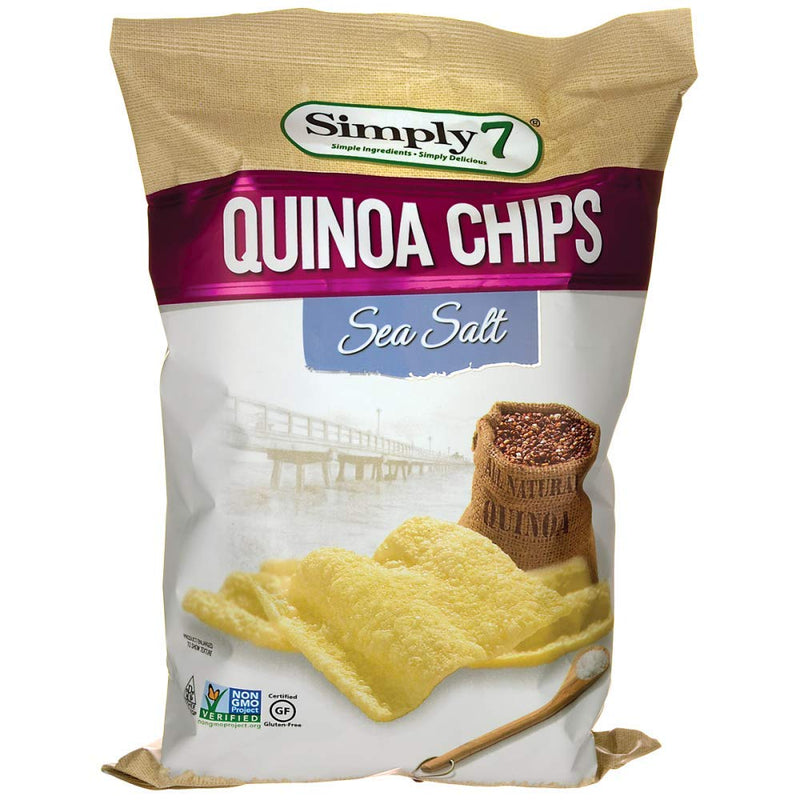 [Bundle Of 5] Simply 7 Quinoa Chips - Sea Salt, (99 g x 5) Exp: -05/24