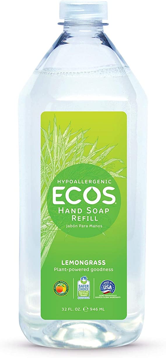 ECOS Hand Soap Lemongrass Refill 32oz/946ml