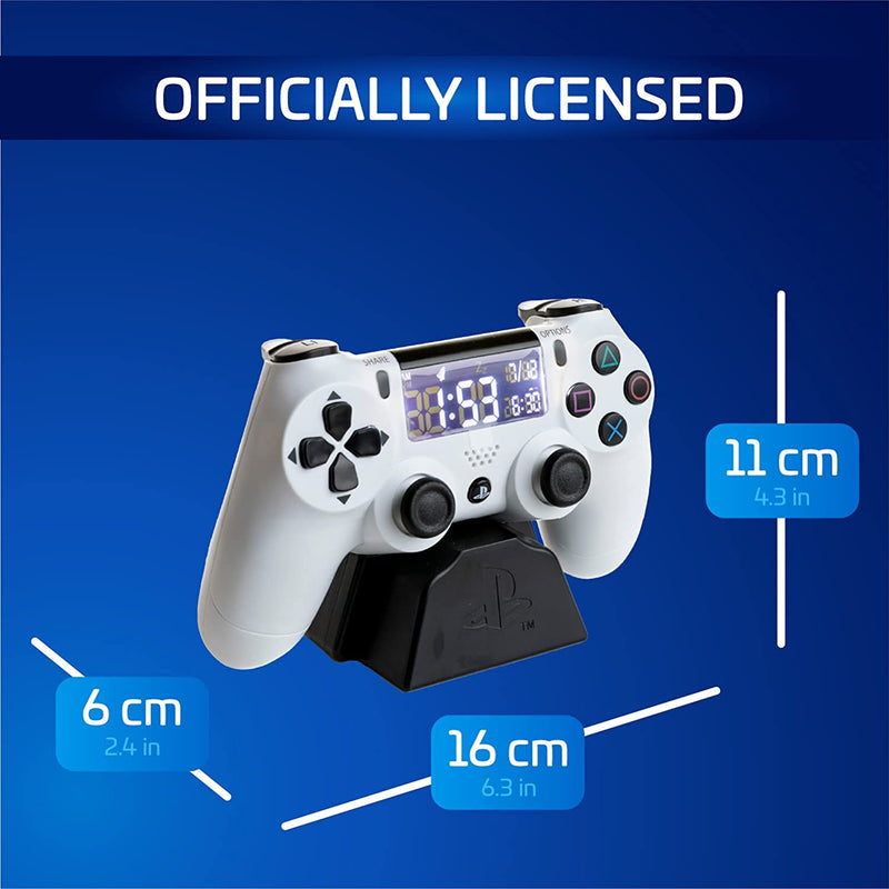 Paladone Playstation Controller White Alarm Clock