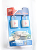 Safe Skies Padlock Double Set - Light Grey