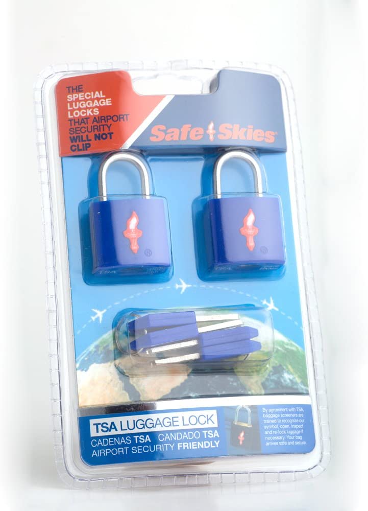 Safe Skies Padlock Double Set - Neon Blue