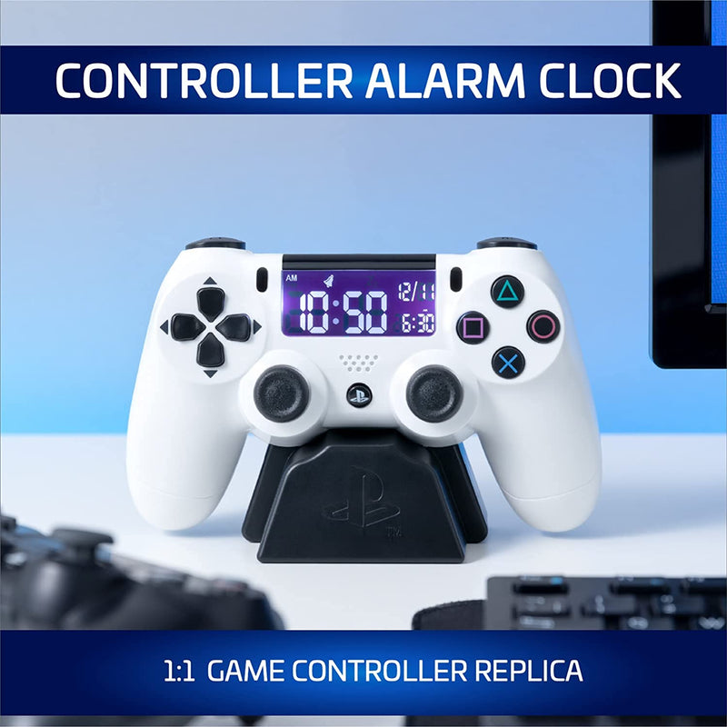 Paladone Playstation Controller White Alarm Clock