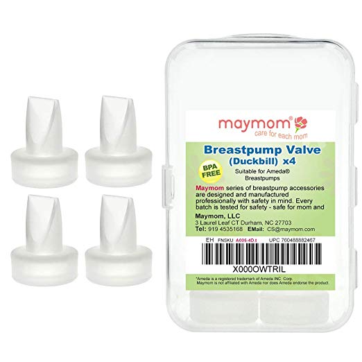 Maymom Breastpump Valve (Duckbills) For Ameda Pumps (4pcs)