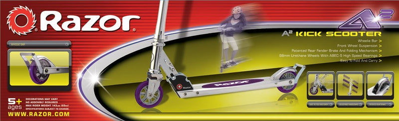 Razor Classic A2 Scooter Purple (98mm Wheels)