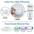 Maymom Screw Lids Aka Travel Caps With Rewritable Sealing Disc For Avent, Maymom Wide Mouth