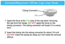 Maymom Tubing Parts for Ameda Purely Yours Pumps (2 Tubes with caps/connector) Can Replace Ameda Tubing, Ameda Tubing Connector and Ameda White Caps