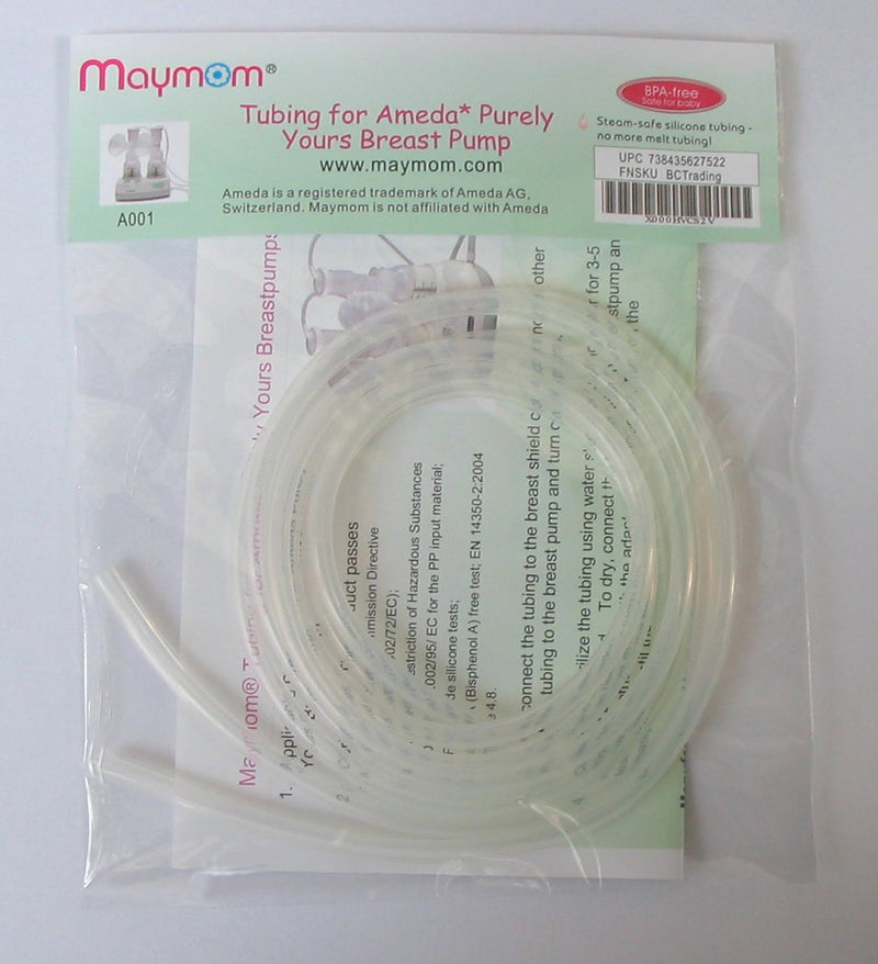 Maymom Replacement Tubing for Ameda Purely Yours Breast Pump, Retail Pack, 2Tubes/Pack