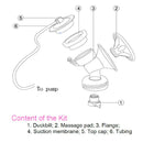 Maymom Breast Pump Kit - Flange (25mm) for Philips Avent Comfort Pump with Pad,Valve,Suction Membrane,Cap,Tubing (One Side)