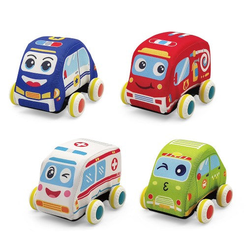 Lucky Baby Soft Pull Back Vehicle Set