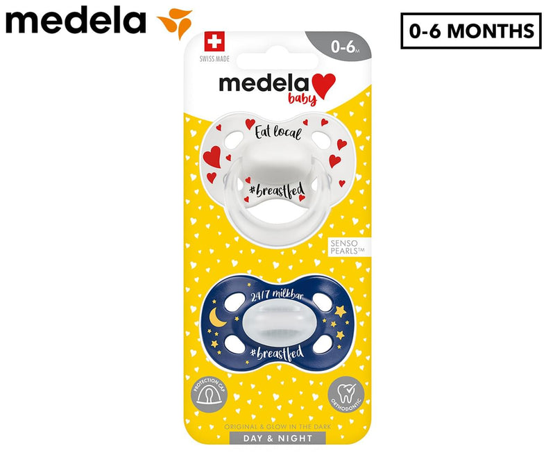Medela Baby Pacifier Day&Night, 0-6M Signature Duo
