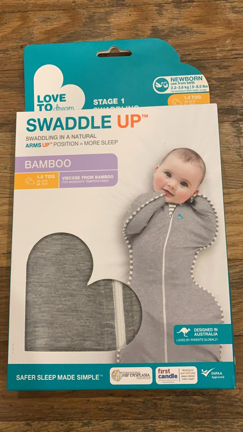 Love To Dream Swaddle UP Original Bamboo Grey 1.0tog