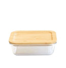 Pebbly Rectangular Glass Container - 640ml