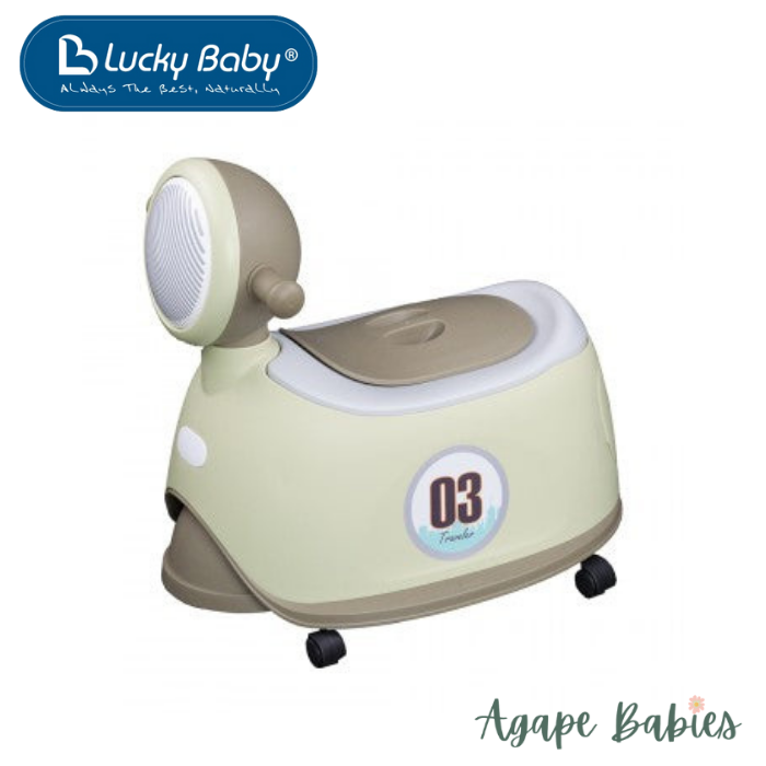 Lucky Baby Traveler™ Scooter Baby Potty- Blue & Green