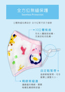 [Bundle Of 4] Puku Gauze Cotton Mouth Mask (M) - Blue