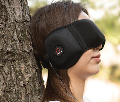 TravelMall 3D Sleeping Mask With Integrated Headphones