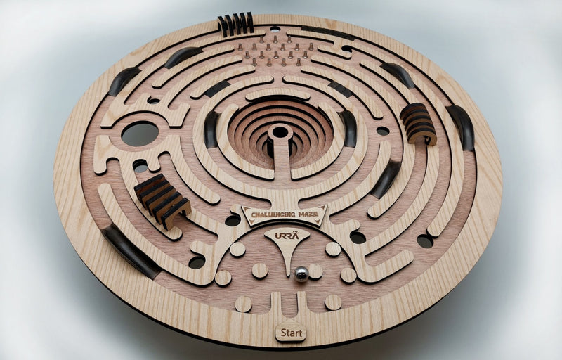 Pinelite Huge 22"/ 55cm Challenging Labyrinth Maze On A Spin