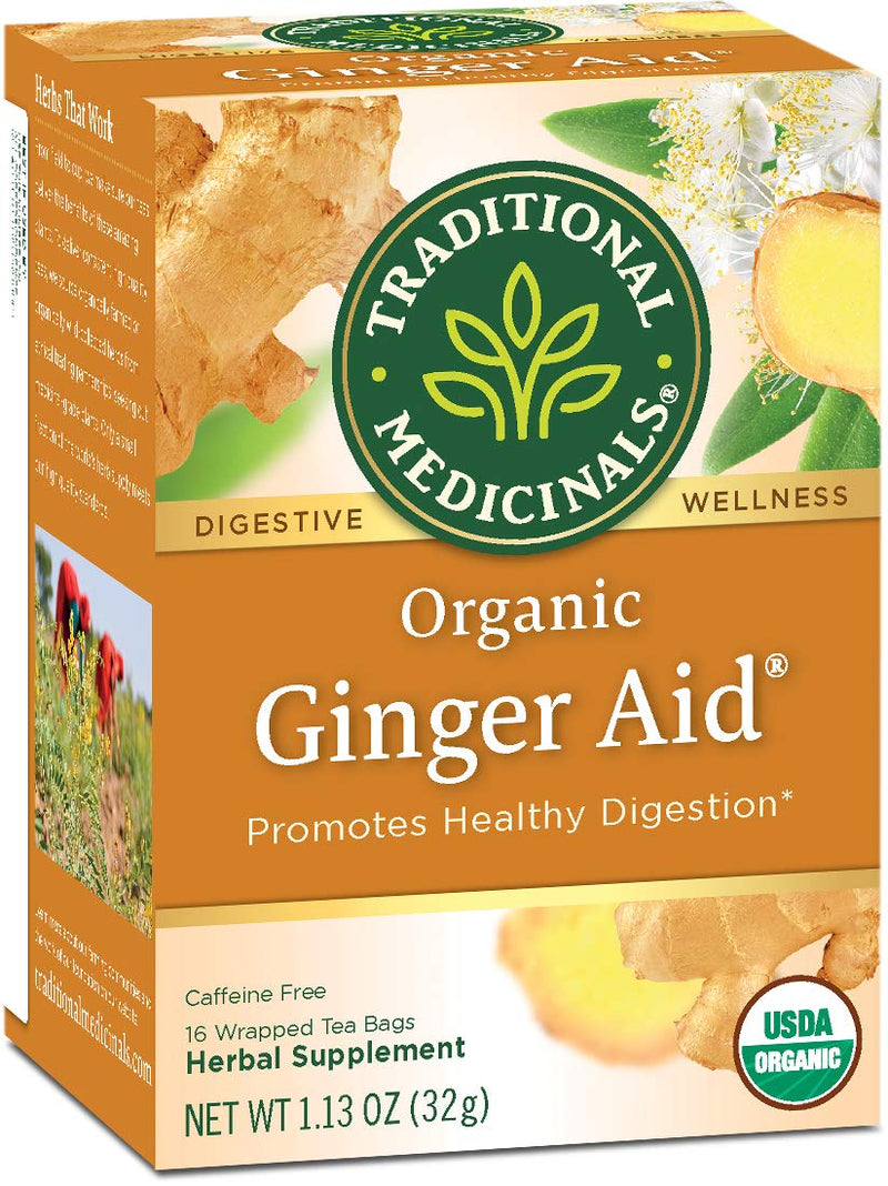 [Bundle Of 2] Traditional Medicinals Organic Ginger Aid, 16 Bags Exp: 07/25