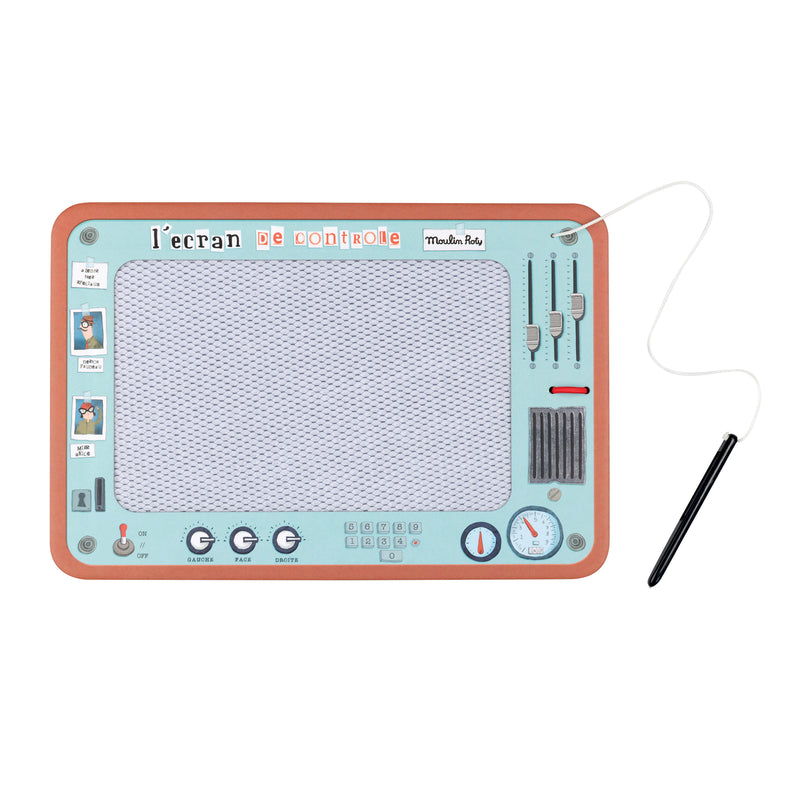 Moulin Roty Les Petites Mervellies Magnetic Erasable Drawing Screen with Stylus