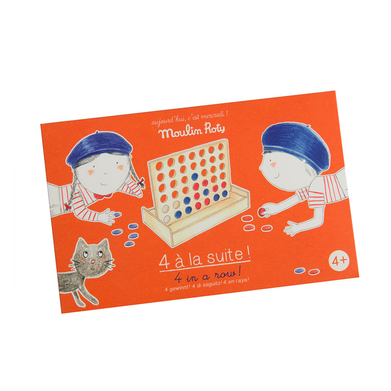 Moulin Roty Aujourd'hui C'est Mercredi Travel 4-in-a Row Game