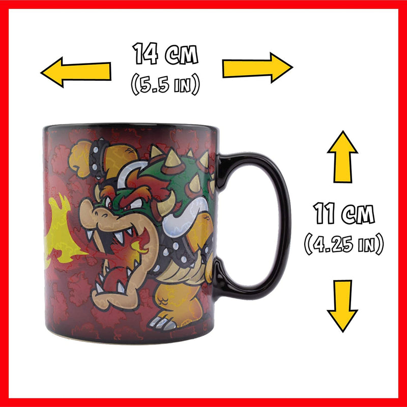 Paladone Mario Bowser Heat Change XL Mug