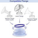 Maymom 3rd Gen Bottle Thread Changer To Use With Wide Avent Flange (spectra wide) And Standard Bottle (Medela); 4pc/pk